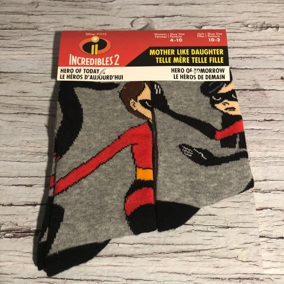 Disney Incredibles Socks -mother/daughter